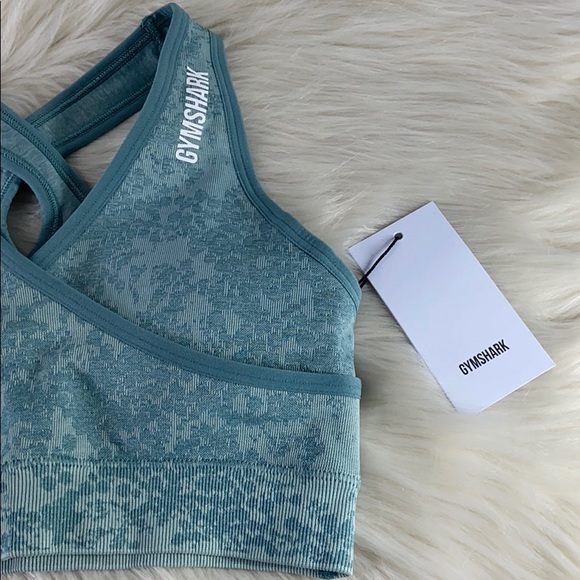Gymshark NWT Adapt Pattern Seamless Sports Bra - Picture 8 of 13